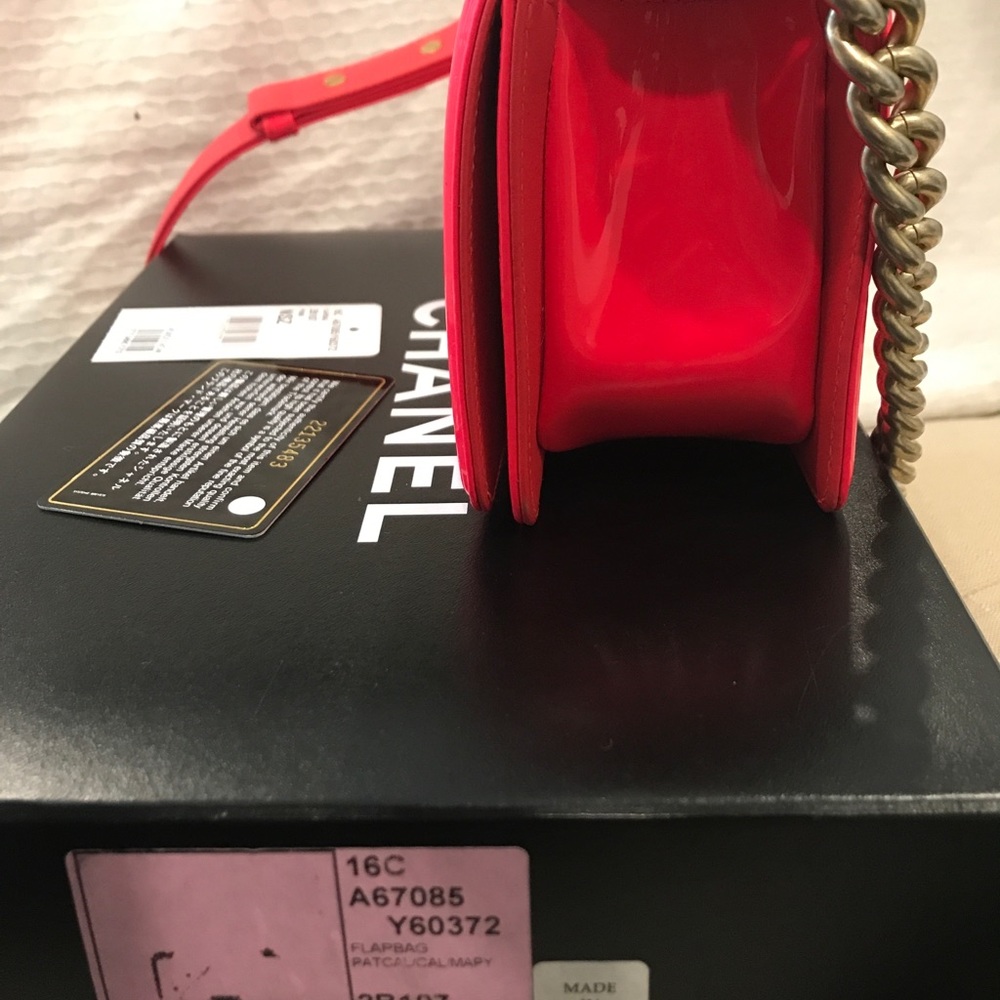 Chanel boy Bag Hot pink - Picture 5 of 7